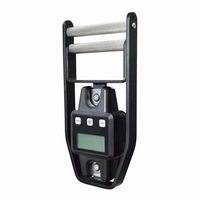 Alat Uji Kekuatan Jari Digital Portabel 300kg Dinamometer Tangan Layar LCD Pegangan Anti-Selip Hitam Gripper Elektronik untuk Olahraga