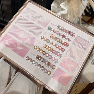 Vernis à ongles gel œil de chat rose pêche 15 ml, imperméable, salon de manucure, perles de verre bouillies à l'eau avec <span class=keywords><strong>nuancier</strong></span>, design artistique DIY - Product Image 3