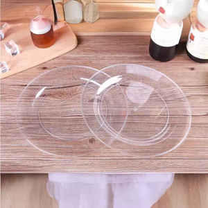 PS Flash Goldplatten Einweg-Teller Goldpulver Restaurant-Stil Westlicher Stil Plastik-Tellerset 25er-Pack - Product Image 3