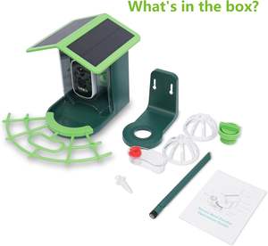 Ama-zon Offre Spéciale Mangeoire à oiseaux intelligente solaire personnalisée Caméra WIFI Réduction du bruit 2D/3D Détection de mouvement PIR Mangeoire à oiseaux intelligente - Product Image 6