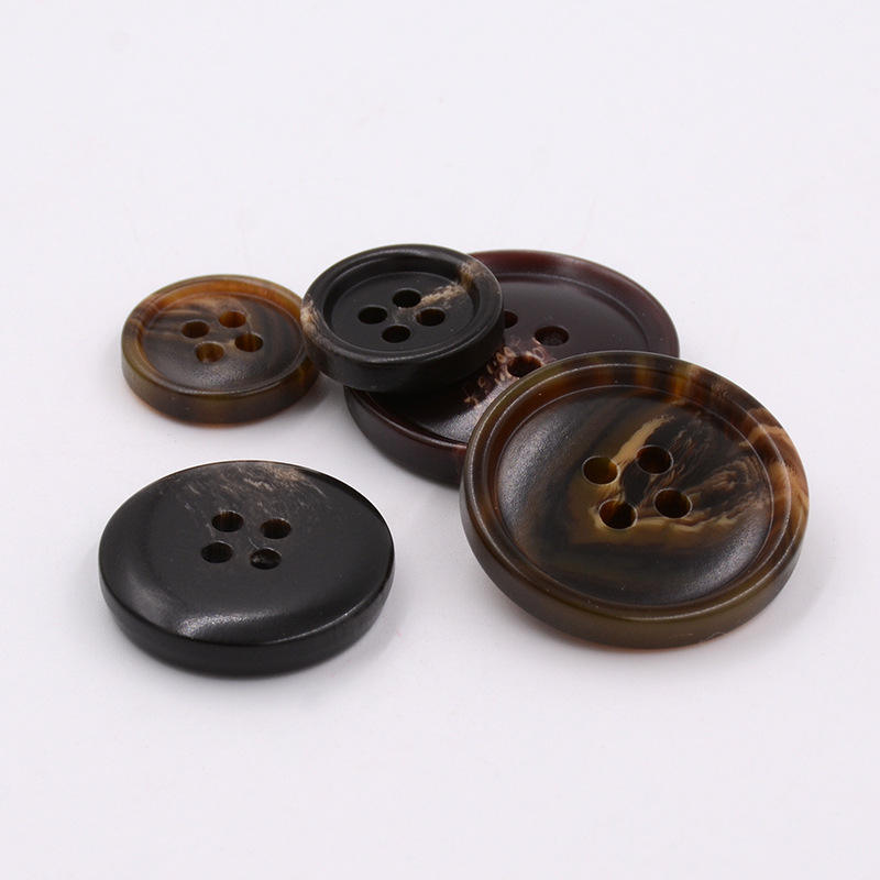 Great Price Eco Friendly Resin 4 Holes Buttons Logo Custom Horn Button