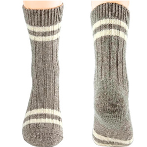 <span class=keywords><strong>Chaussettes</strong></span> en tricot de laine mérinos 92% pour hommes et femmes Crew Cozy Heavyweight Hiking Skiing Outdoor Super-Soft - Product Image 2