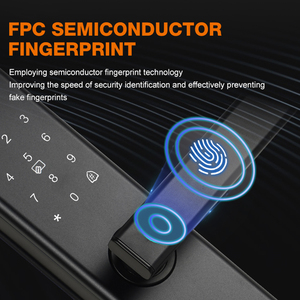 3D Yüz Tanıma Kapı Kilidi Tuya Wifi Elektronik Kulp Dijital Kilit Akıllı Kilitler Parmak İzi Anahtarlı Akıllı Kilit - Product Image 3