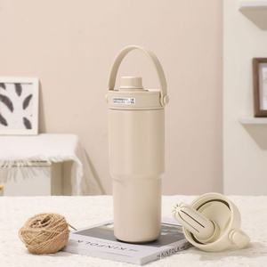 30oz <b>Ceramic</b> Inner Liner Insulated <b>Cup</b> Large-capacity Light Luxury Coffee <b>Cup</b> Outdoor Car Water <b>Cup</b> Wholesale - Product Image 6