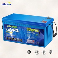 Batterie de chariot élévateur logistique 36V 100AH, cellule de batterie LiFePO4, résistante aux vibrations, pour transpalette électrique, service CE RoHS FCC OEM ODM