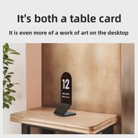 YXM - Letreros de Mesa Personalizables de Acrílico Colorido, Soportes de Exhibición para Tarjetas de Escritorio, Marcadores de Asientos para Restaurantes y Hoteles, Porta Números de 165x60 mm