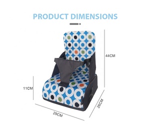 Asiento Elevador Portátil OEM para Bebés, Silla de Comer Portátil para Viajes, Silla Alta de Seguridad para Bebés - Product Image 3