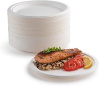 Assiette à 6 compartiments divisés jetables personnalisés Assiette à dîner biodégradable écologique fécule de maïs pour restaurant