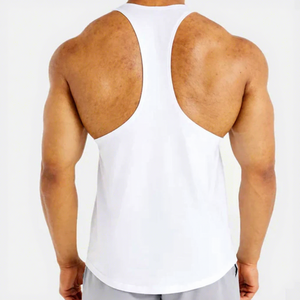 Camiseta sin mangas de punto liso con cuello redondo para hombre, transpirable, informal, 100% poliéster - Product Image 4