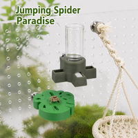 Abreuvoir magnétique et gamelle de nourriture, décoration de hamac faite à la main pour araignées sauteuses, accessoires d'habitat pour petits insectes