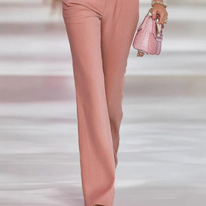 Nouvelle collection Printemps 2026 : <span class=keywords><strong>Salopette</strong></span> élégante en velours côtelé uni pour <span class=keywords><strong>femme</strong></span>, coupe ample en polyester - Product Image 4