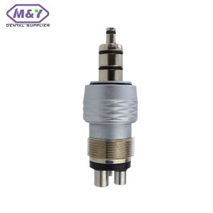 Adattatore di accoppiamento rapido dentale 4 fori S * nol per turbina ad aria ad alta velocità - Product Image 1