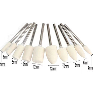 หัวเจียรขนสัตว์ทรงกรวยรูปทรงตัว T,หัวเจียรขนสัตว์100% จุดสำหรับแม่พิมพ์ขัดหยก - Product Image 6