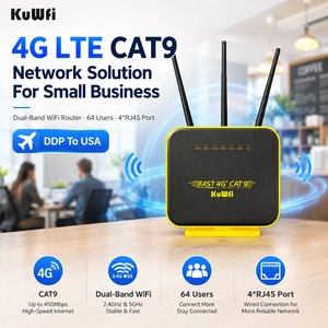 <span class=keywords><strong>Routeur</strong></span> <span class=keywords><strong>4G</strong></span> <span class=keywords><strong>LTE</strong></span> Cat9 <span class=keywords><strong>KuWFi</strong></span> DDP vers les États-Unis, AX1200, Wi-Fi double bande, Gigabit LAN/WAN, WPS, emplacement pour carte SIM <span class=keywords><strong>4G</strong></span>, CPE pour solution de petite entreprise - Product Image 1