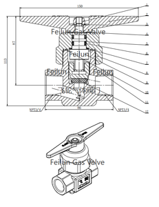 Válvula de Globo de Latón de Alta Presión <span class=keywords><strong>Rago</strong></span> HP9560 Gas Master Valve QJF-35 - Product Image 4