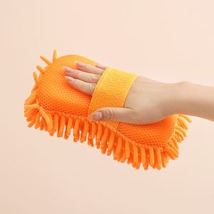 Wholesale Chenille Plush Cleaning <b>Brush</b> Block Super Sponge Gloves for Efficient Car Wash - Product Image 4