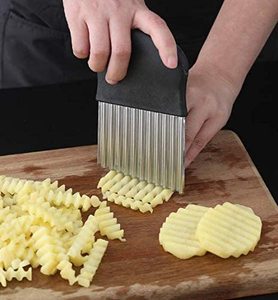 キッチンアクセサリー果物 & 野菜ツールステンレス钢手動ポテトカッター野菜チョッパー - Product Image 1