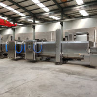 Nouvelle machine à tunnel à haute efficacité pour la cuisson à la vapeur et la cuisson de produits de fruits de mer