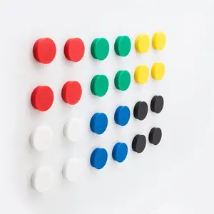 Small Round Colored Magnet Ferrite Magnet Push Pin For Office Blackboard