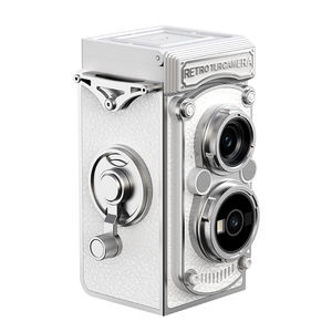 Appareil photo rétro compact avec joystick manuel, appareil photo reflex à double objectif HD 1080P avec écran de 1,54 pouces, coque rabattable, filtres et batterie de 1000 mAh - Product Image 1