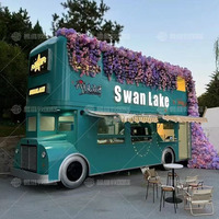 Restaurant mobile, bar à café, remorque de restauration, fibre de verre, aluminium, entièrement équipée, crème glacée, hot-dogs, pizza, en-cas, chips, restauration rapide