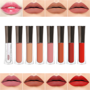 ลิปกลอสเนื้อแมท 8 สี ไม่ติดแก้ว ติดทนนาน ลิปสติกแบบน้ำ วีแกน ปราศจากการทดลองกับสัตว์ กันน้ำ เครื่องสำอางแต่งริมฝีปาก มีสินค้าพร้อมส่ง - Product Image 2