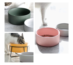 Cuenco de cerámica para perros y gatos, alimentador de agua y comida para mascotas, accesorios para perros pequeños, suministros para perros - Product Image 6