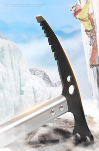 Piolet Ligero de Aluminio para Accesorios de Exterior, <span class=keywords><strong>Escalada</strong></span> en Glaciar, Montañismo, Duradero y Robusto para Escalar - Product Image 4