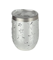 Nouveau modèle, série de gobelets à eau en plastique à texture étoilée, ensemble de cinq pièces avec paille, cadeaux d'affaires, réutilisables et écologiques, 24 oz