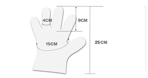 Ensemble de gants PE jetables transparents épaissis de 100 pièces pour le nettoyage de la coiffure Salon de coiffure et utilisation de nouilles pour les coiffeurs - Product Image 6