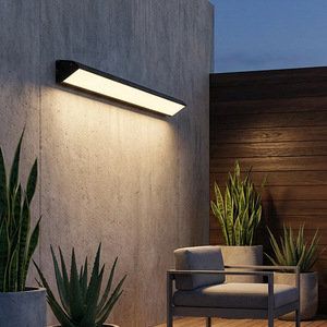 Long <b>Triangle</b> Wall Lamp Outdoor <b>Led</b> Waterproof Balcony Door Head <b>Light</b> Remote Control Surface Mount - Product Image 2