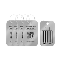 Étiquettes de bagages intelligentes NFC en PVC pour puce 213, étanches, avec code QR pour retrouver les informations de la valise, personnalisables et modifiables pour sacs à dos