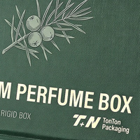 Scatola Regalo di Lusso Personalizzata Verde per Eau De Parfum e Espositore Magnetico per Profumi con Scatola di Carta per Fragranze