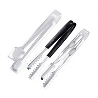 Pince à glace et clip en acier inoxydable épaissi antidérapant pour glaçons, fruits et sucre - Petite taille, usage commercial