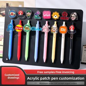 Bolígrafo de gel personalizado de plástico para empresa, tipo de prensa, bolígrafo de <span class=keywords><strong>firma</strong></span> para promoción publicitaria, suministros de oficina, hecho a medida - Product Image 4