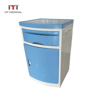 Meuble de chevet le moins cher de différentes couleurs, en plastique ABS mixte, avec tiroir, pour hôpital