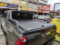 Volet roulant manuel pour Hilux Revo Ranger Nissan NP300 Isuzu Dmax avec couvercle de benne à verrouillage, volet roulant rétractable