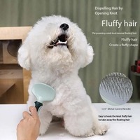 Kit de toilettage pour animaux de compagnie 8 pièces, ensemble de soins pour chiens et chats, brosse de bain, coupe-ongles, ciseaux, peigne anti-poils, bol pliable, sac de rangement