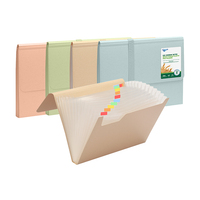 Offres Spéciales élastique bande fermeture fichier sac organisateur 13 poches paille de blé PP Document portefeuille dossier extensible pour le classement