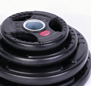 Grand trou 5CM haltère domestique fermoir en caoutchouc noir fer trois trous <span class=keywords><strong>fonte</strong></span> à la main réglable haltère matériau en tôle d'acier - Product Image 4