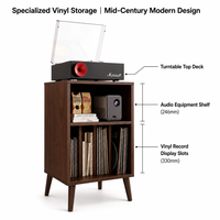 Support pour tourne-disque, capacité de 160 disques, pour le rangement de vinyles, livres, étagère pour enfants et présentoir
