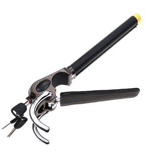 YH1556 Blocco <span class=keywords><strong>Antifurto</strong></span> Universale Pieghevole a T in Acciaio per Airbag del Volante Auto con Sblocco Tramite Impronta Digitale e Chiave - Product Image 2