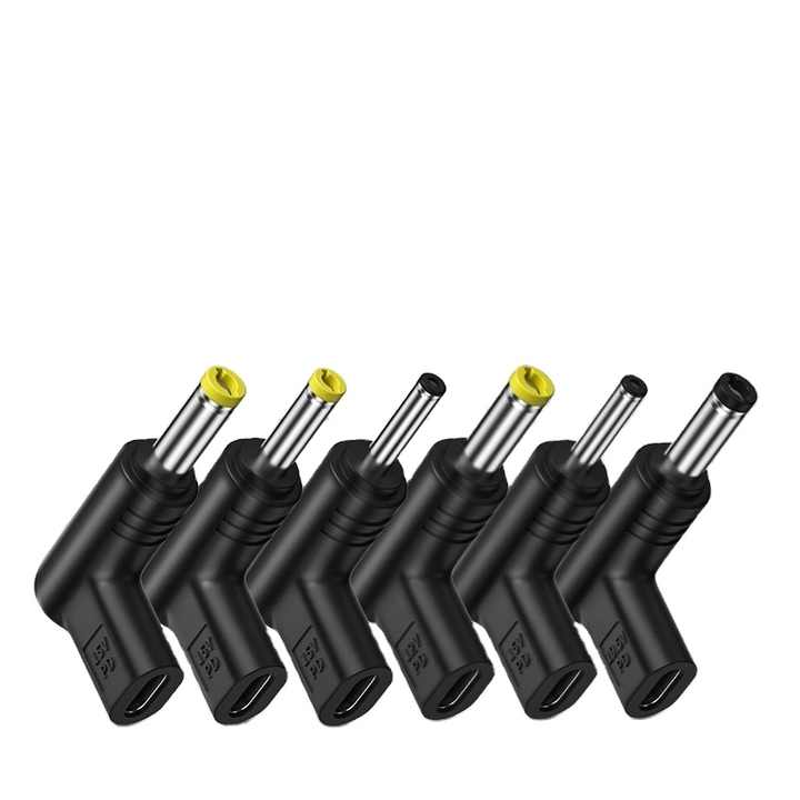 Ype-C Female to DC Jack Plug Power Connector PD9V/12V/15V/20V Laptop Power Charging Adapter Converter