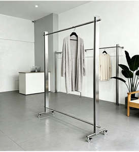 Expositor <span class=keywords><strong>de</strong></span> <span class=keywords><strong>Ropa</strong></span> <span class=keywords><strong>de</strong></span> Pie con Colgador Lateral - Soporte Duradero para Tiendas, Origen China, Fácil Montaje - Product Image 4