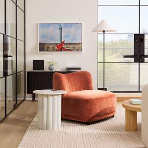Nordique moderne minimaliste Orange velours canapé doux loisirs chaise paresseuse pour bureau à domicile salon chambre <span class=keywords><strong>Villa</strong></span> - Product Image 3