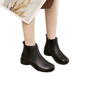 Nouvelles Bottines Plates Confortables en Cuir de Vachette Style Vintage 2025 – Antidérapantes et Idéales pour le Quotidien – Chaussures Décontractées pour Femme en Cuir Souple - Product Image 2