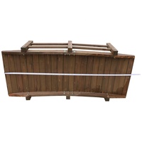 Fabricant chinois fournir des ponts de jardin en bois brun fort pont en bois de jardin