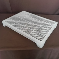 Bac de séchage en maille plastique empilable, ventilé et recyclable, panier de conservation des fruits de mer, conception en HDPE de qualité alimentaire