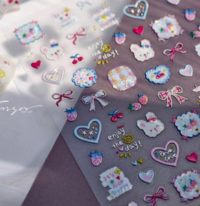 2026 Gran Venta Pegatinas 3D de Resina Personalizadas con Relieve, Impermeables, Ecológicas, a Todo Color, Decorativas para Fundas de Teléfono y Scrapbooking - Product Image 1