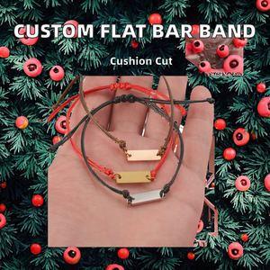 Pulsera tejida con colgante <span class=keywords><strong>de</strong></span> tira larga <span class=keywords><strong>de</strong></span> acero inoxidable brillante grabado DIY para parejas, regalo <span class=keywords><strong>de</strong></span> los <span class=keywords><strong>mejores</strong></span> amigos, correa <span class=keywords><strong>de</strong></span> muñeca ajustable - Product Image 3
